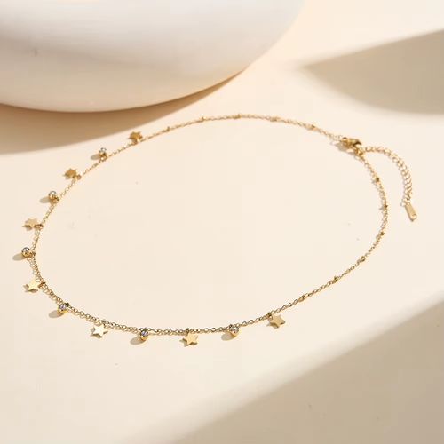 Non-fading Titanium Steel Star Necklace for Summer