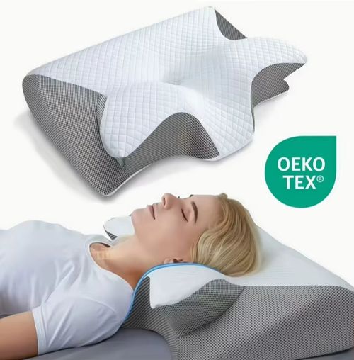 Butterfly Horn Memory Foam Cervical Pillow