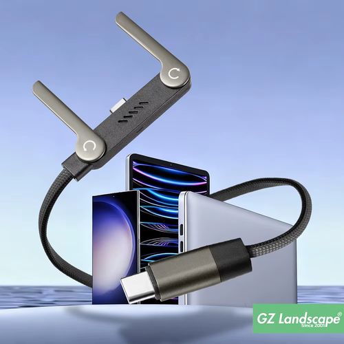 Foldable Stand Elbow Braided Charging Cable