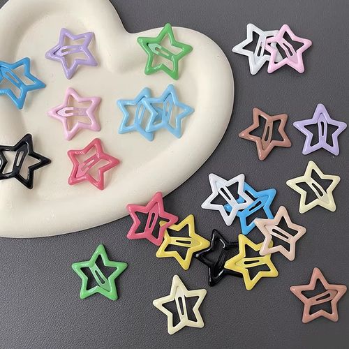 Dopamine-style Pentagram Hair Barrettes