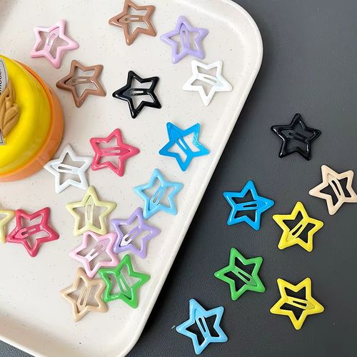 Dopamine-style Pentagram Hair Barrettes