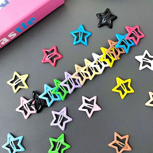 Dopamine-style Pentagram Hair Barrettes