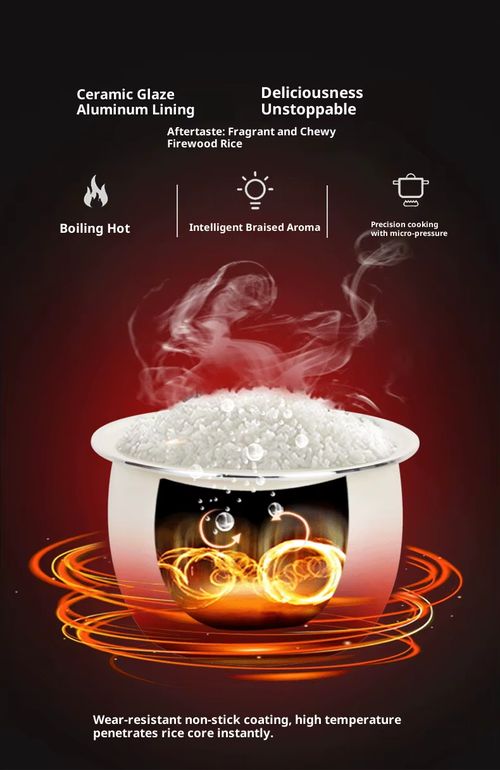 5L Smart Rice Cooker with Ceramic Glaze Inner Pot
