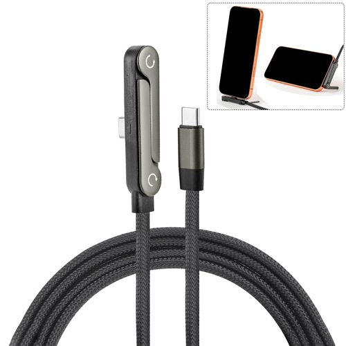Foldable Stand Elbow Braided Charging Cable