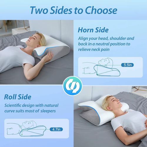 Butterfly Horn Memory Foam Cervical Pillow