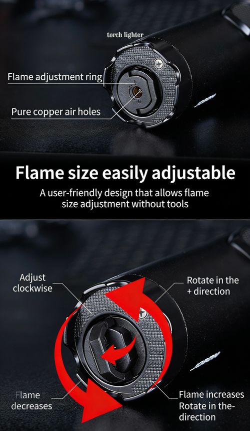 ZB-213 Butane Torch Lighter – Windproof, Adjustable Flame, Stylish Design