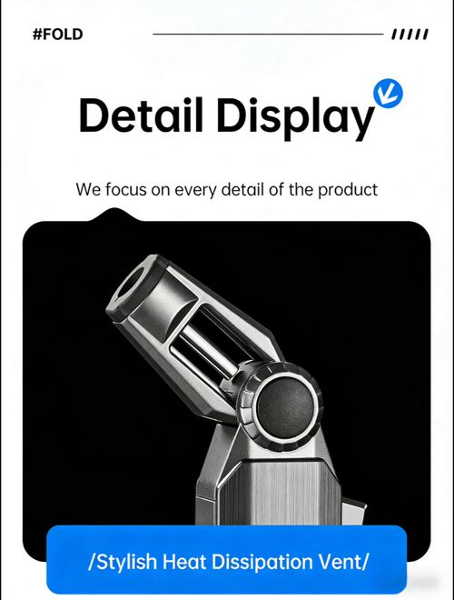 ZB-102 Foldable Windproof Butane Torch Lighter