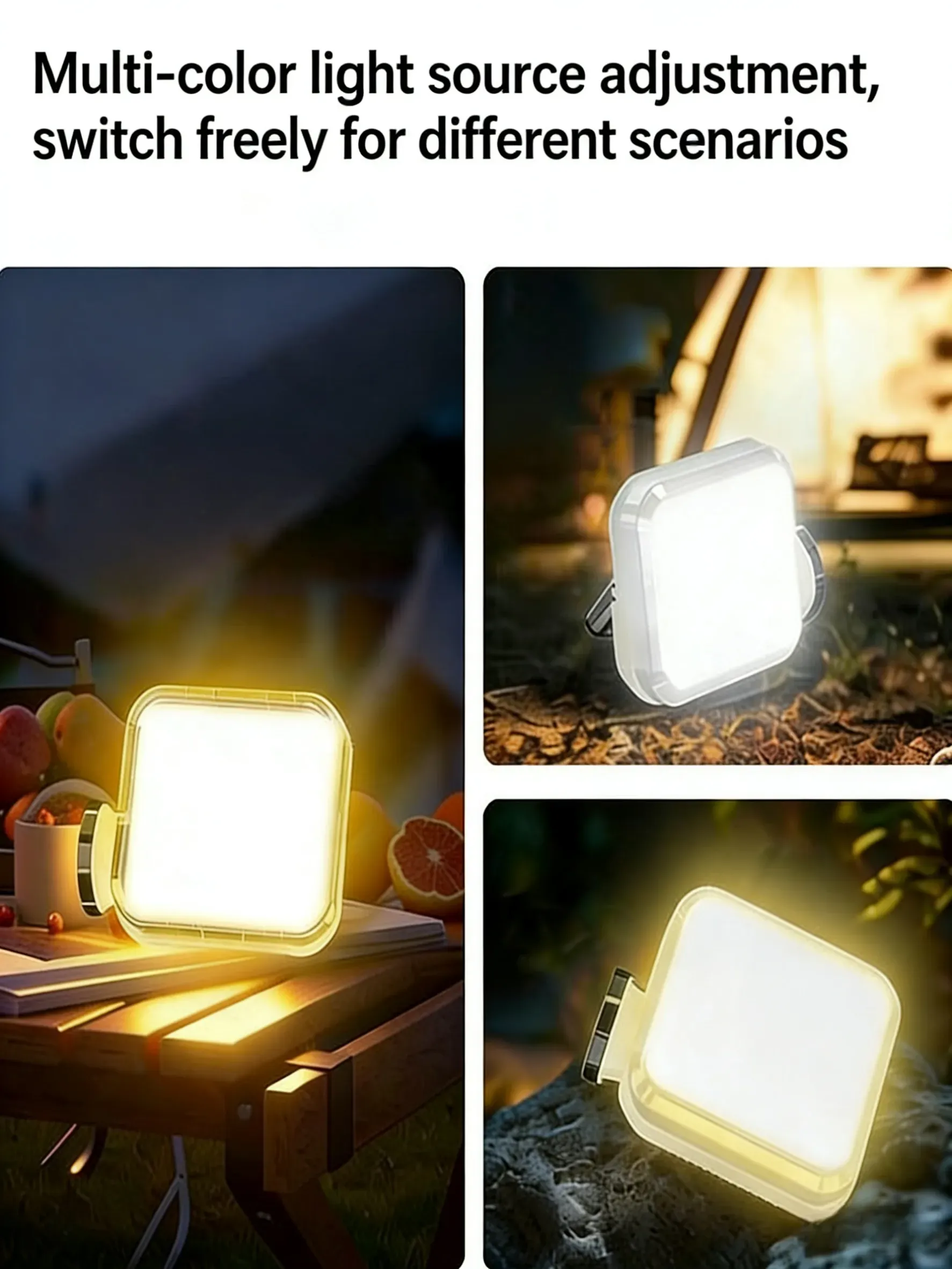 HB-150 Portable solar-powered light for night markets, household use, emergency power outage light, portable rechargeable outdoor camping light