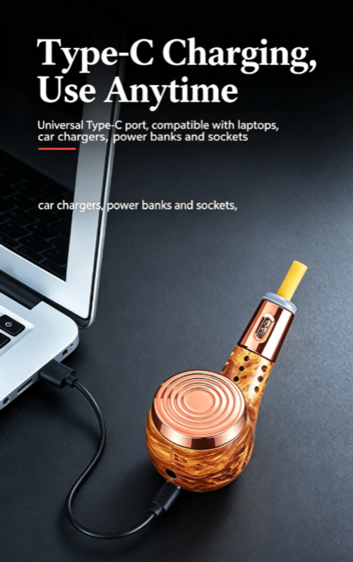 Skafil One-button ignition ashtray, new tubular car cigarette lighter, ultimate smoke aid, easy to remove ash and leaves no residue.