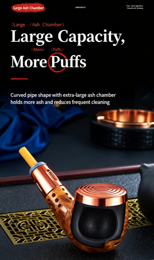 Skafil One-button ignition ashtray, new tubular car cigarette lighter, ultimate smoke aid, easy to remove ash and leaves no residue.