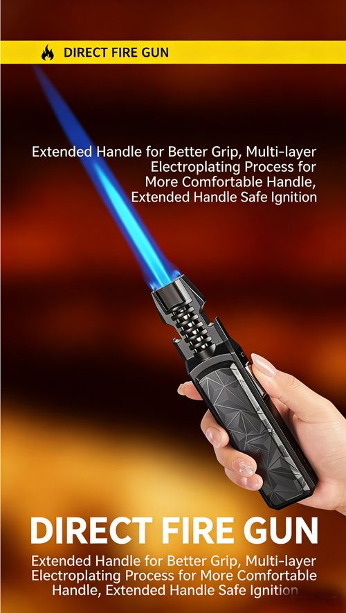 ZB-567Foldable Butane Torch – Adjustable Flame, Portable & Safe Design
