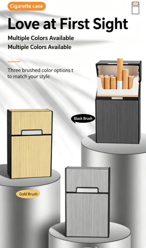 Magnetic Cigarette Case , Daily Pre Roll Cone Holder Case