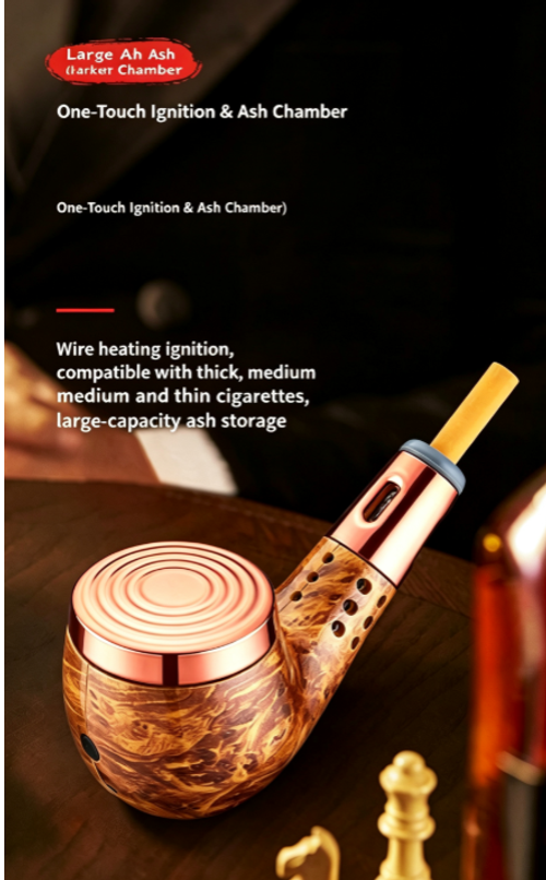 Skafil One-button ignition ashtray, new tubular car cigarette lighter, ultimate smoke aid, easy to remove ash and leaves no residue.