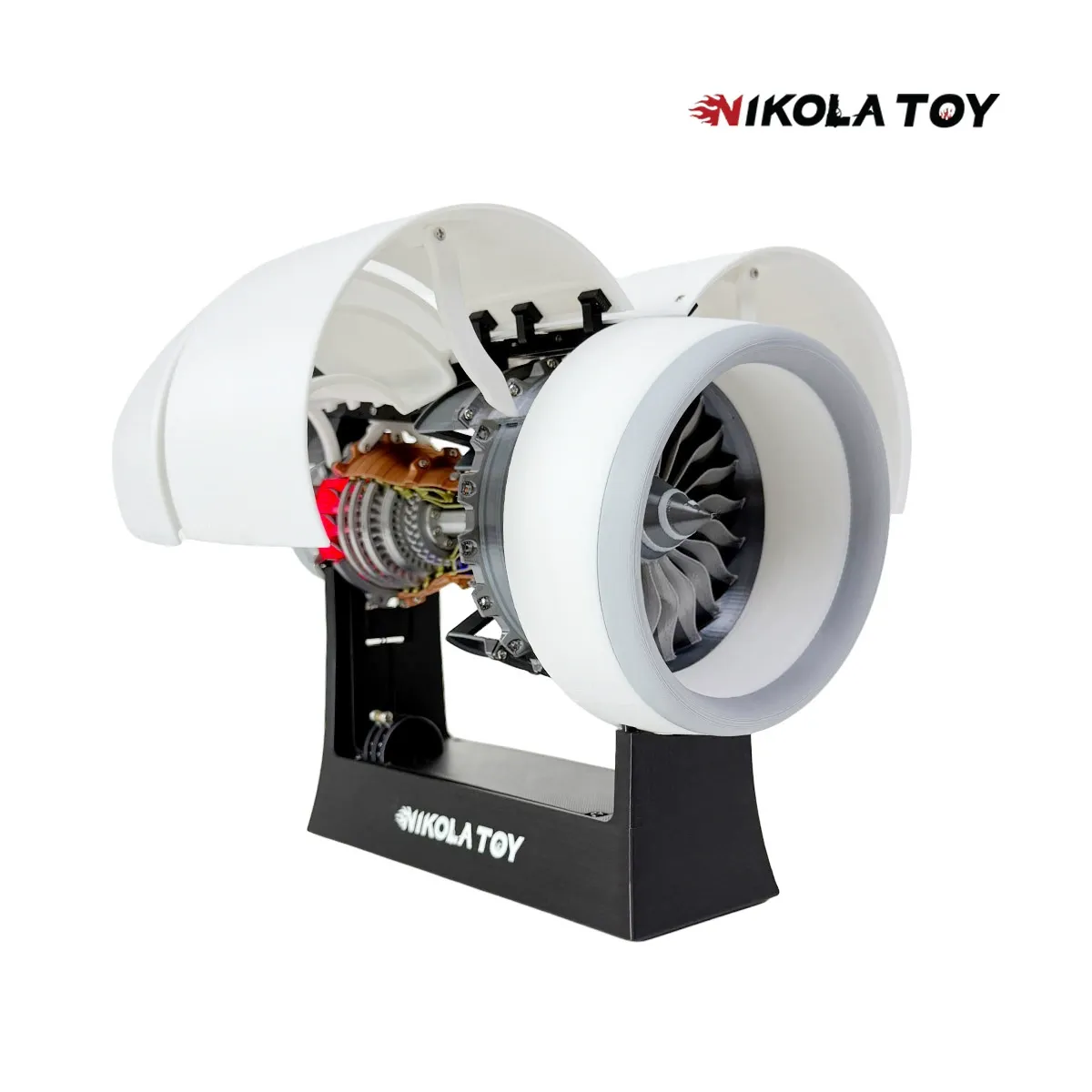 NIKOLATOY Small Rolls-Royce Trent 900 Aircraft Turbofan Engine Model – 35cm