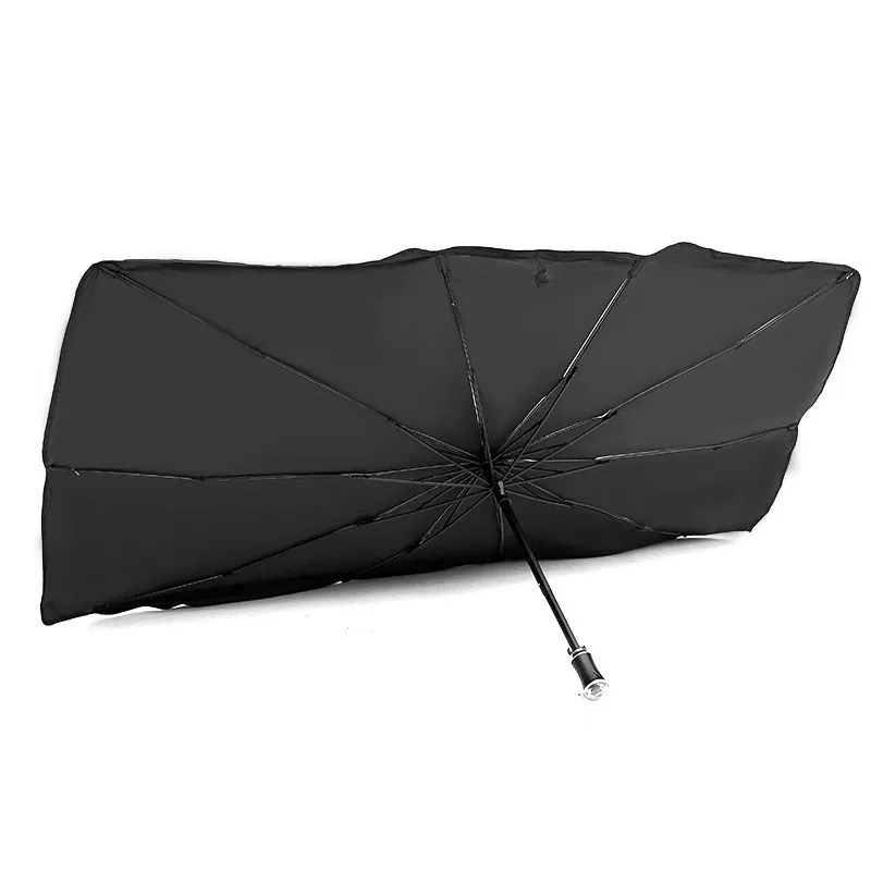 Car Sun Shade Curtain  Retractable Front Windshield Sun Shade - Heat Blocking & UV Protection
