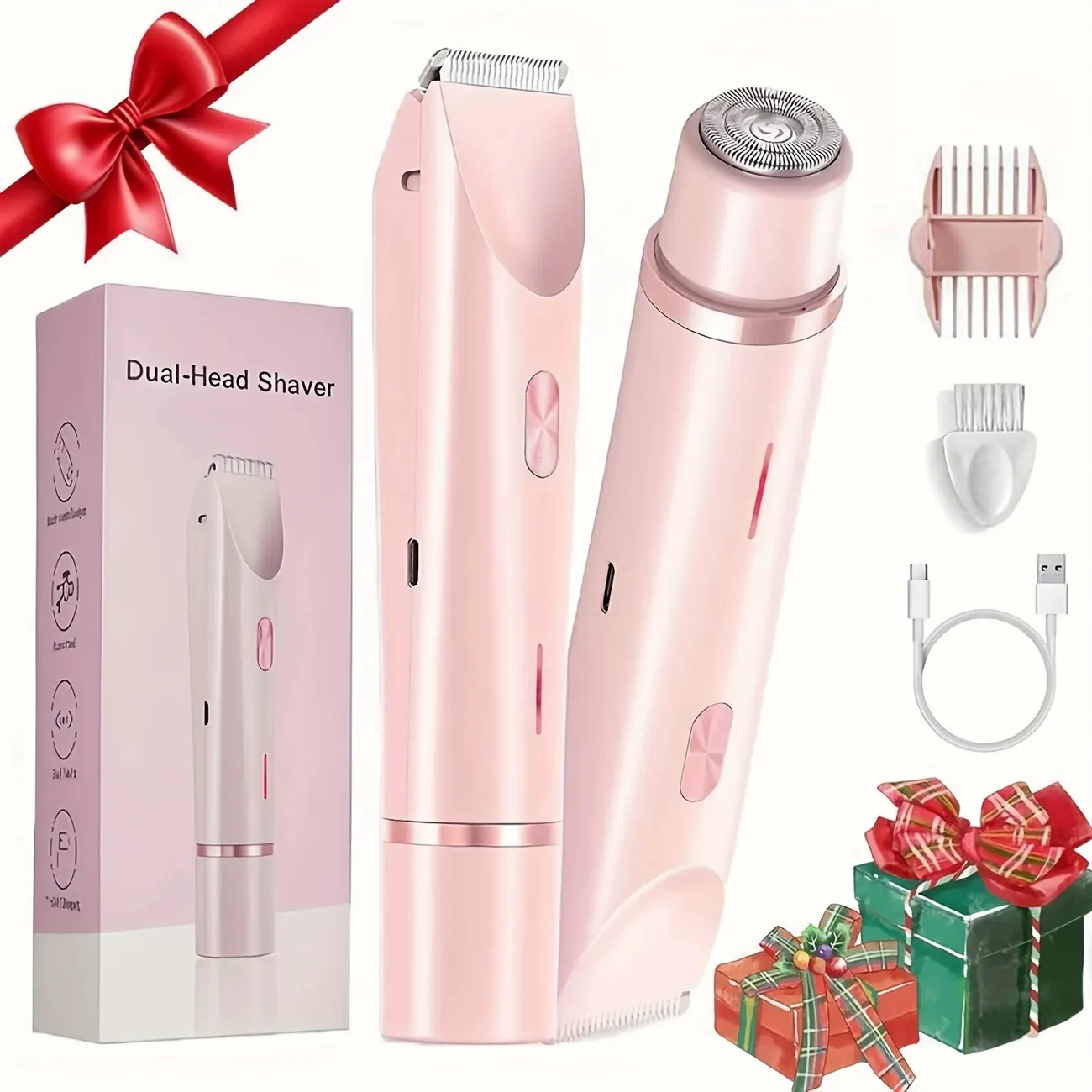 Women's Electric Hair Trimmer - Safe for Bikini Area  Underarms & Full Body | Anti-Cut Technology