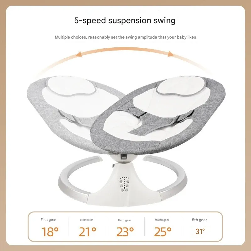 Baby Sleep Miracle  - Electric Infant Rocker with Soothing Motion | 2-in-1 Bassinet & Feeding Chair | Hands-Free Comfort for Newborns