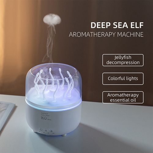 New Product: Rotating Dynamic Mist Diffuser with Jellyfish-Imitating Atmosphere Light | Ultrasonic Aromatherapy Humidifier