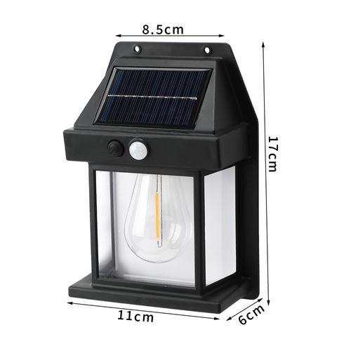 Solar tungsten lamp outdoor garden wall lamp human body induction road lamp home solar lighting outdoor lamp