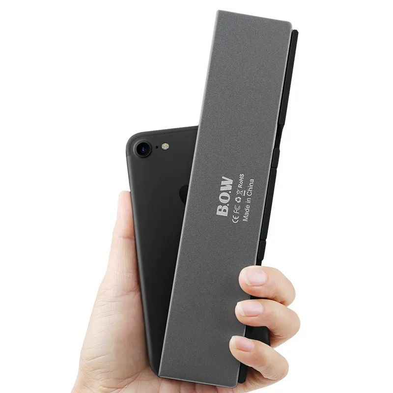 New Model BOW Foldable Bluetooth Keyboard  Easier Typing for Tablets & Smartphones