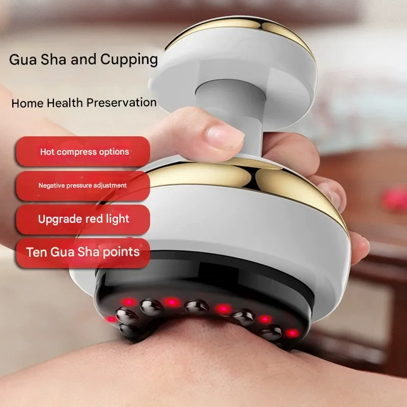 Electric Gua Sha Massager - 3-in-1 Cupping & Vacuum Therapy Device for Full Body Use at Home