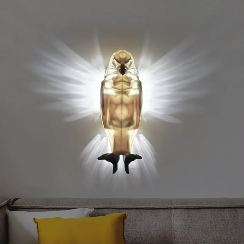 Projection Night Light with Soaring Eagle Design - Wall Decor Lamp for Indoor Ambiance