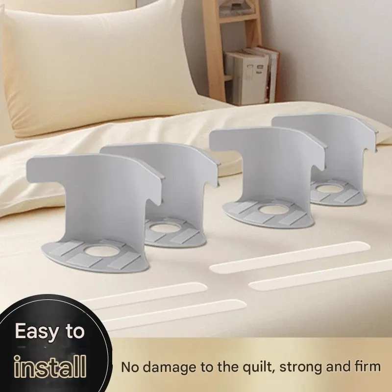 Invisible Bed Sheet Fastener | Non-Slip Sheet Grippers | Anti-Shift Safety Clips for Mattress