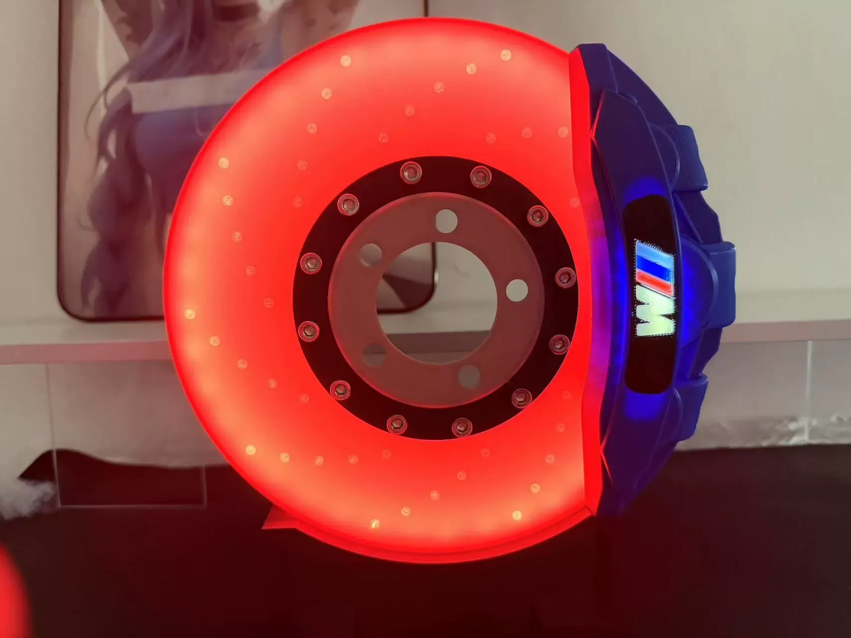 New Brembo Caliper Brake Disc Model Creative Desktop Atmosphere LED Mood Light Charging