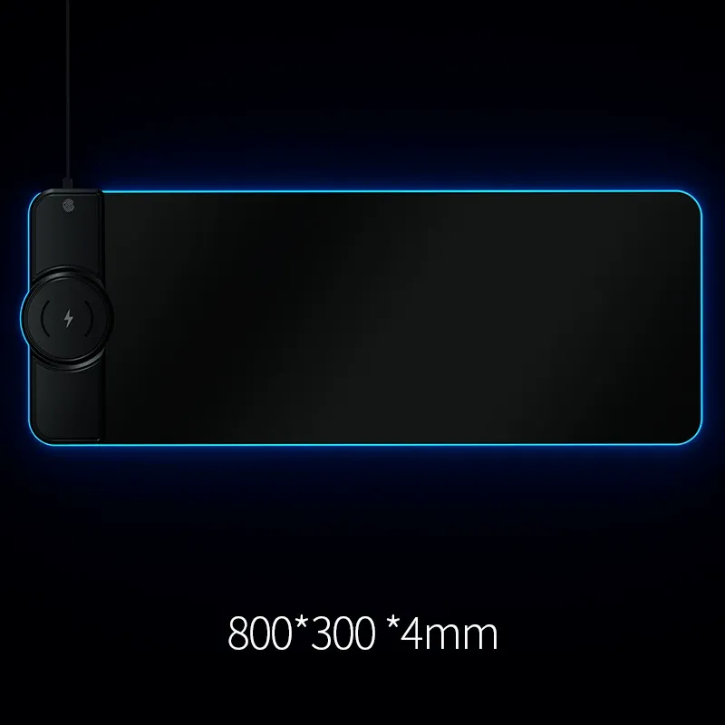 Wireless Charging RGB Mouse Pad, 15W RGB Glowing Mouse Pad