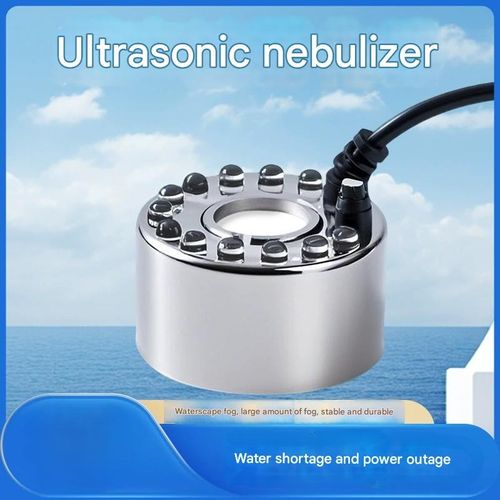 Multi-Function Rockery Fog Maker with Color LED Lights - Waterproof Ultrasonic Mister for Ponds, Fish Tanks, and Fountains