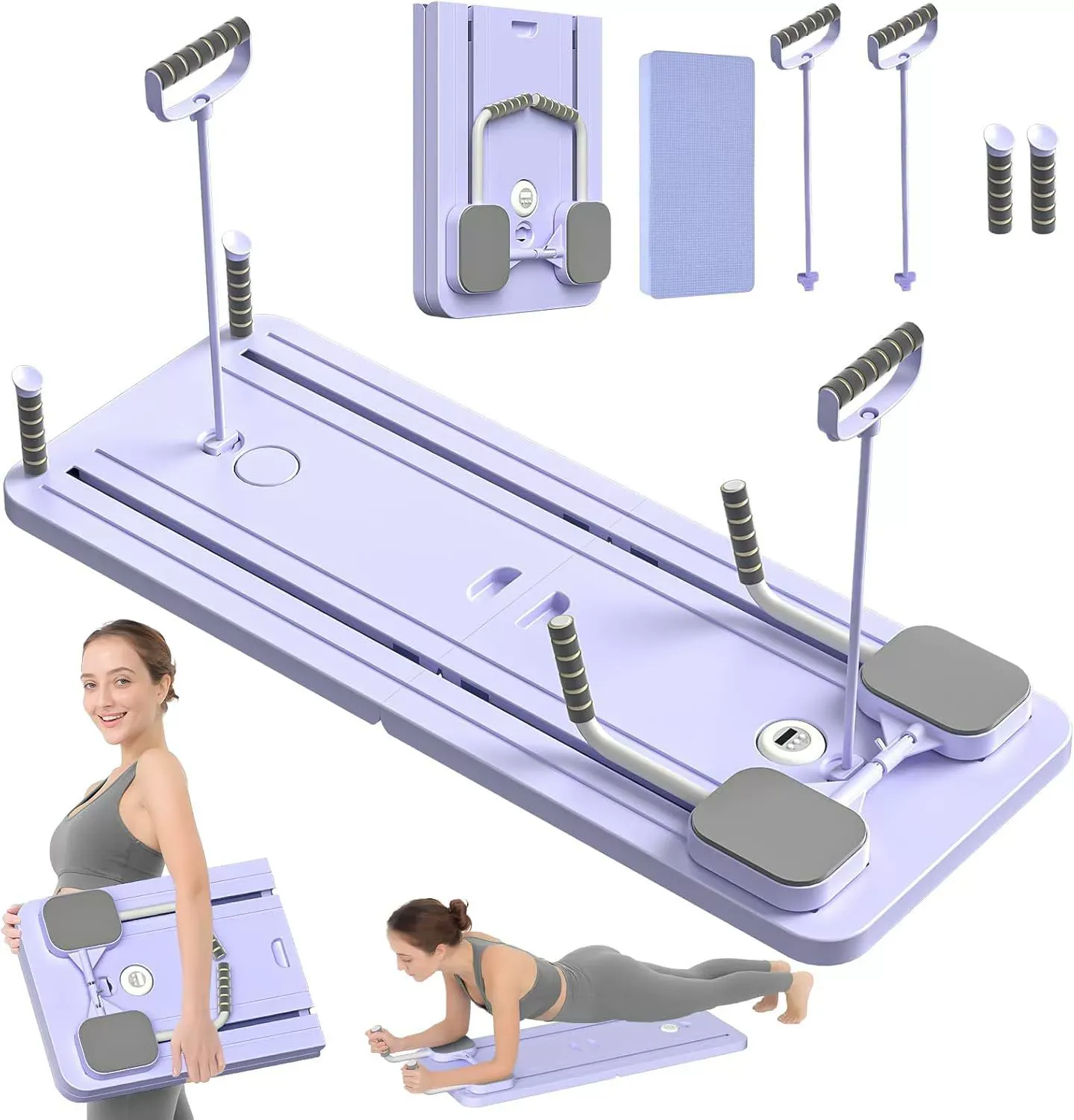 Multi-Functional Pilates Board - Abdominal & Plank Workout Board for Home Yoga Exercise and Fitness Training