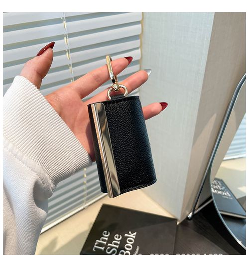 Instagram Style Keychain Pouch Storage Bag – Textured Eco-Friendly Tote with Large Capacity for Accessories