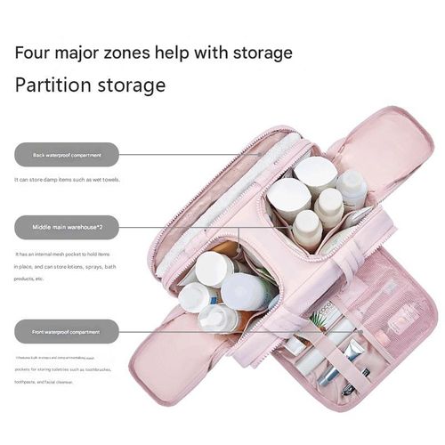Multi-Purpose Large Capacity Makeup Bag - New Travel Cosmetic Organizer with Premium Portable Design