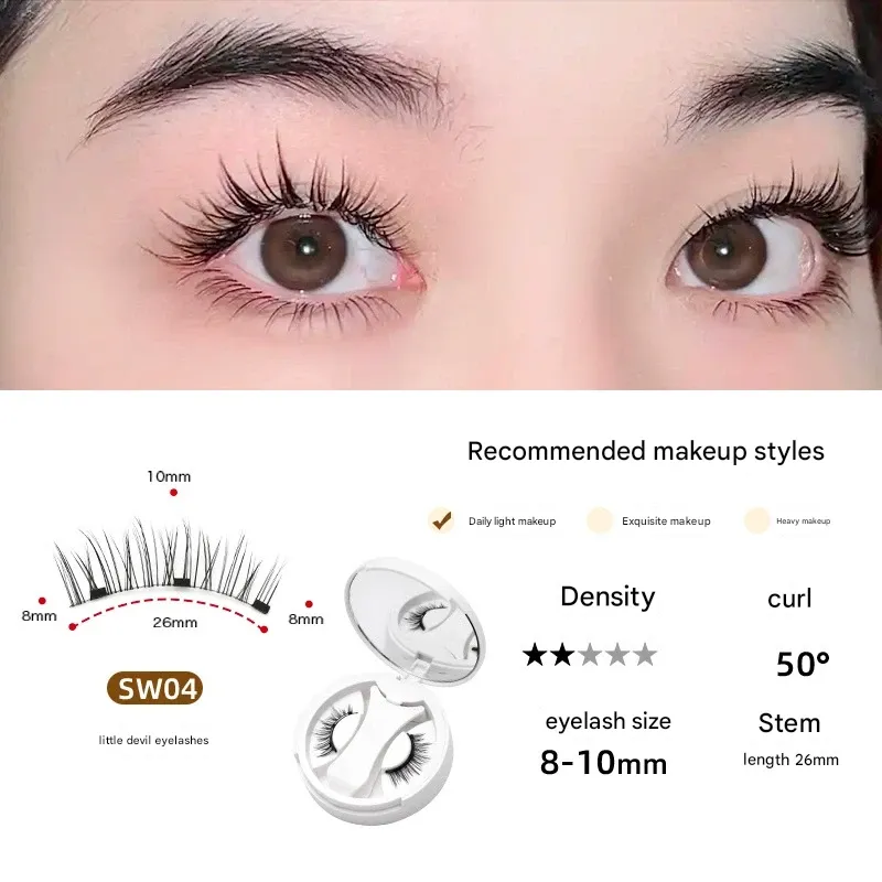 Fox-Eye Magnetic Eyelash Set – Voluminous Magnetic Lashes  Reusable & Glue-Free