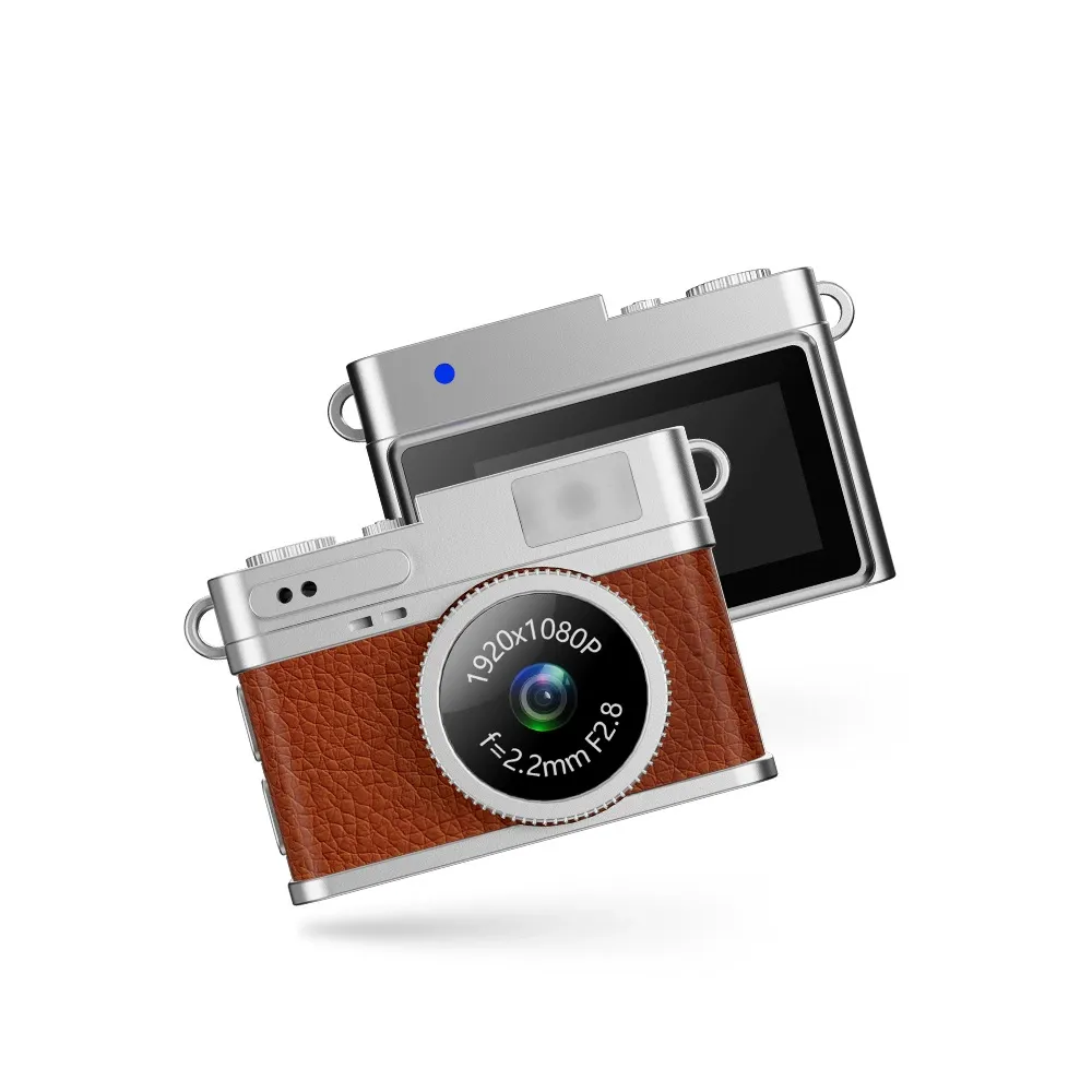 Vintage Mini Campus Life Digital Camera – HD Photo & Video Pocket Recorder, Wearable as Necklace or Keychain