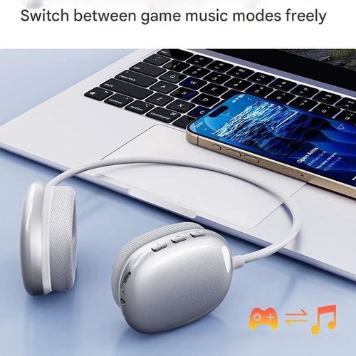 New Wireless Bluetooth Headphones Over-Ear  Compact Earphones, Minimalist and Stylish Photo Prop