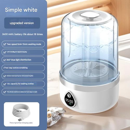 New mini laundry cup for washing underwear, socks and panties, wireless automatic laundry cup