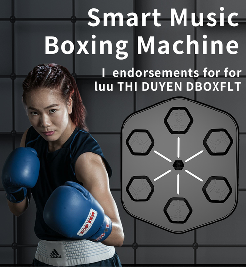Light-Up Punching Machine with Music & App Sync – Interactive Boxing Fitness Game