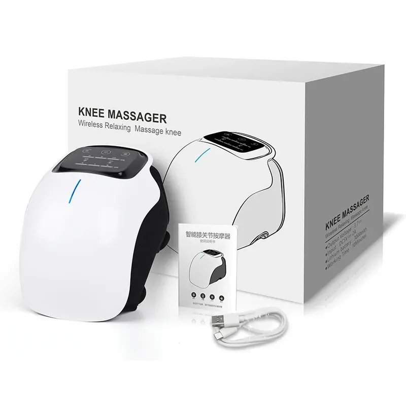 New Version Vibrating & Heating Smart Knee Massager - Infrared Heat Therapy Knee Massager for Home Use
