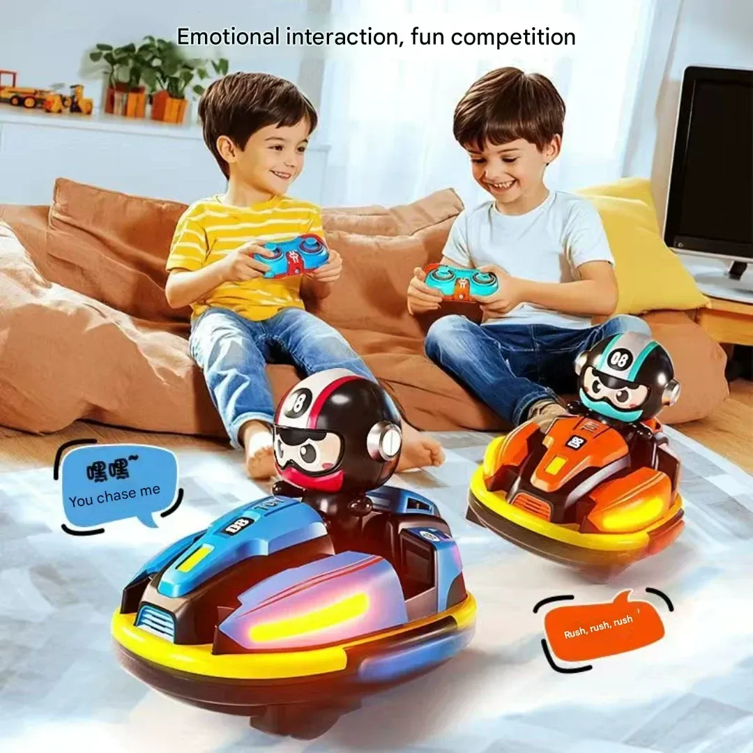 (2-Pack) Dual-Mode Kids' RC Drift Kart - Racing & Bumping Cars for Parent-Child Competition Gifts