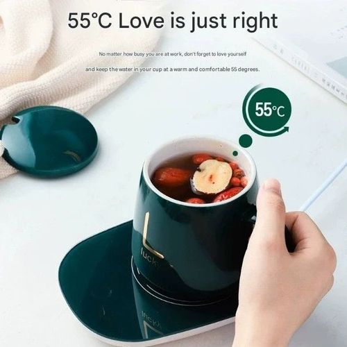 55°C Constant Temperature Smart Cup Warmer with Timer