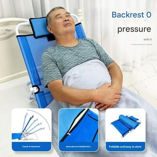 Bed Backrest Chair with Non-Slip Leg Pillow - All-in-One Soft Pad for Semi-Supine Lying, Back Support, and Foot Rest