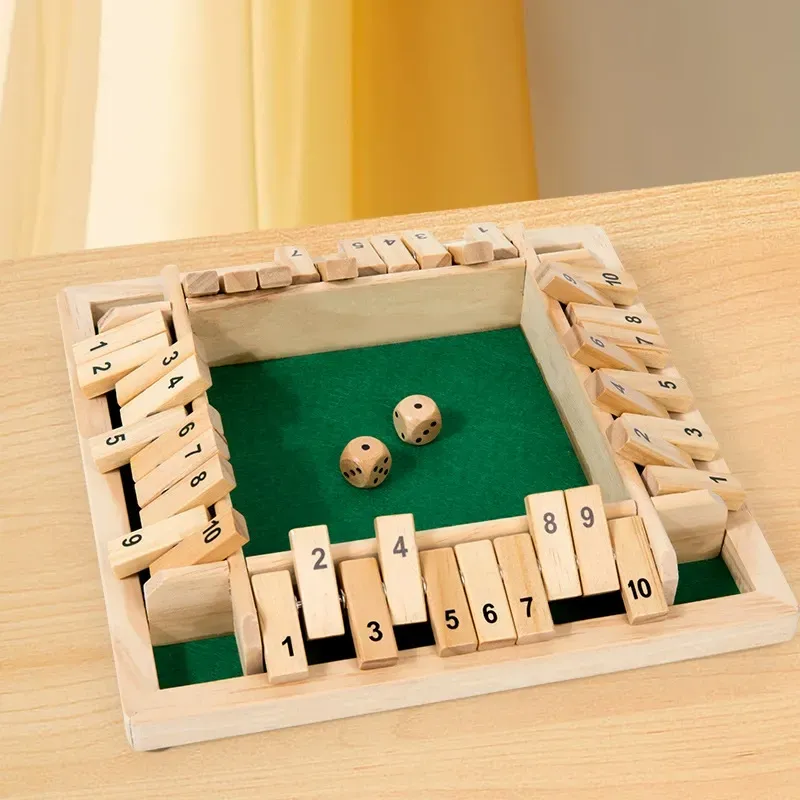 Digital Flip-Tile Family Logic Board Game  Wooden Drinking Game & Brain Teaser  Build Powerful Thinking Skills
