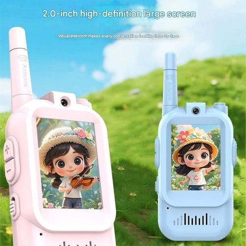 （A pair）Long-Distance Kids Walkie Talkie with Video Intercom - USB Rechargeable Simulated Wireless Set