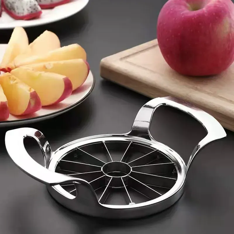 Stainless Steel Portable Fruit Cutter - Thickened Household Fruit Divider and Corer