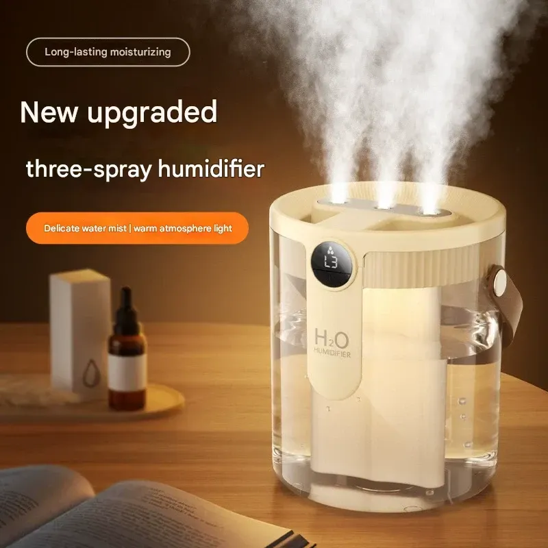 Air Humidifier for Home Use, Quiet Ultrasonic Large Capacity Humidifier for Nursery, Bedroom, and Office Desk