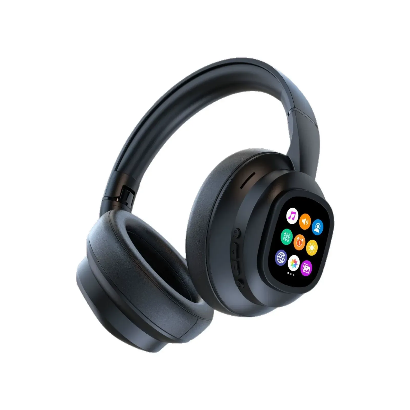 New X1Pro Wireless Bluetooth Headphones with LCD Display - Noise Cancelling, Foldable Over-Ear Design