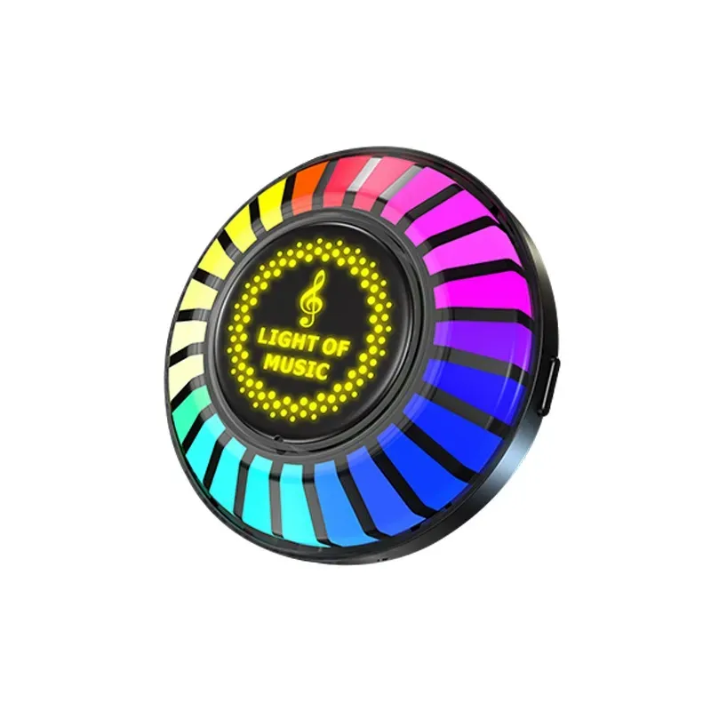 Car Air Freshener with RGB Sound-Activated Rhythm Light   Car Air Vent Decor LED & Fragrance Device