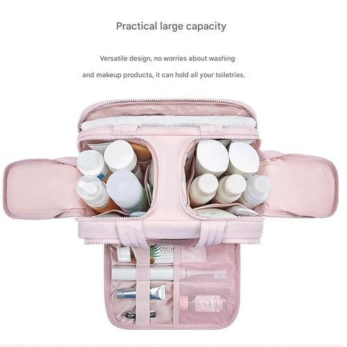 Multi-Purpose Large Capacity Makeup Bag - New Travel Cosmetic Organizer with Premium Portable Design