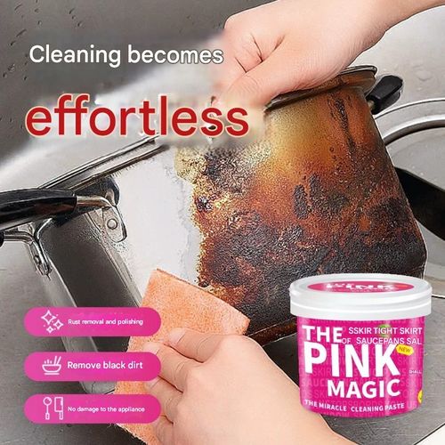 Stainless Steel Cleaner Paste 500g - Kitchen Cleaning Paste for Pots and Pans, Polishing, Rust Removal, All-Purpose Cleaning Miracle Solution